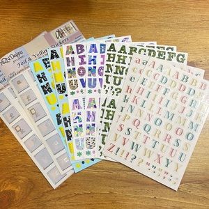 Sticker letters bundle